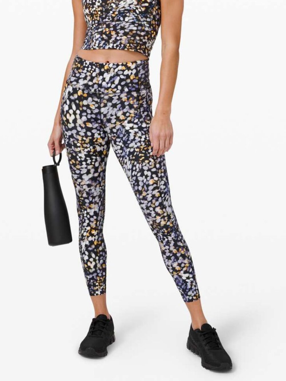 Lululemon Fast and Free Tight II 25" In Metropolis Glow Multi